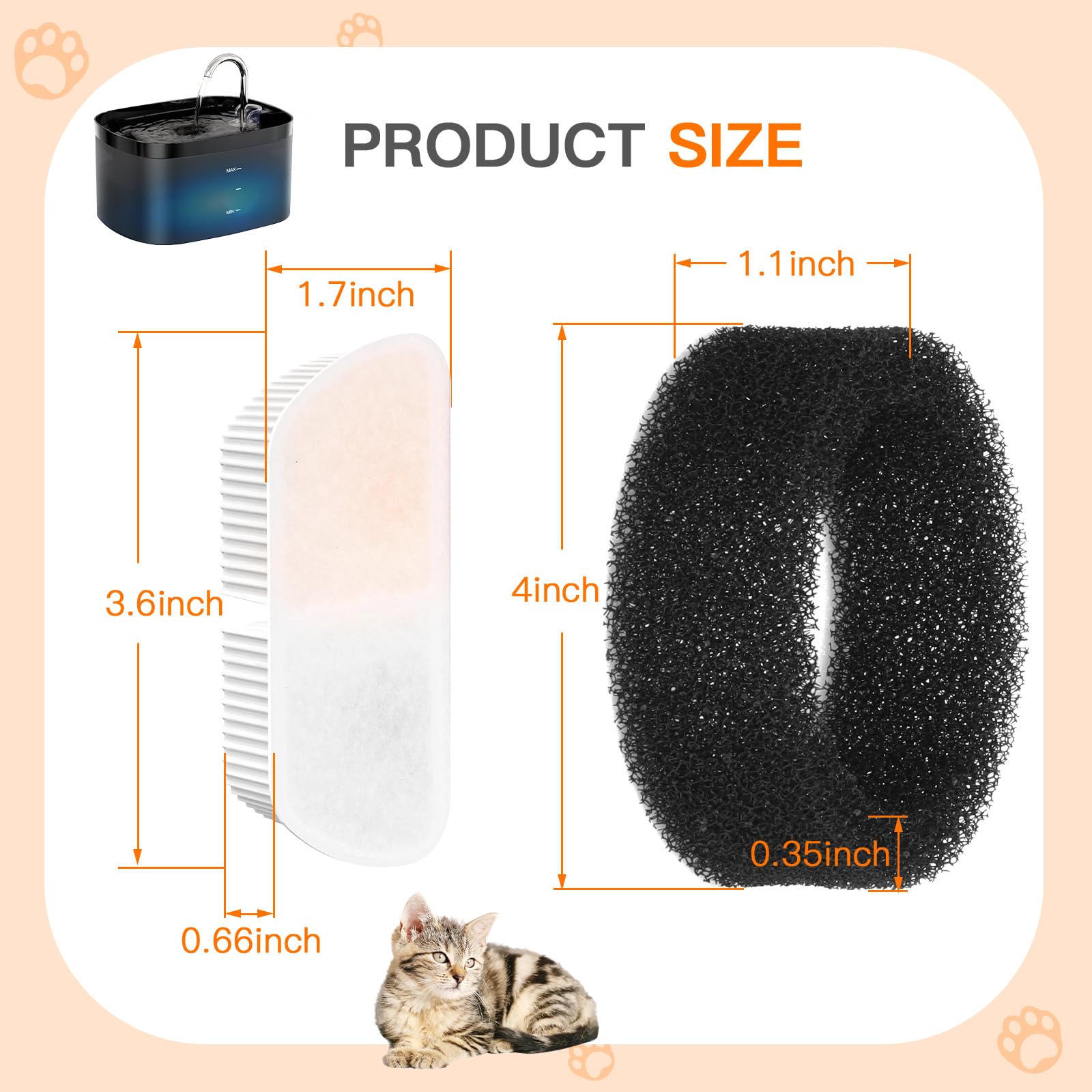Filtre sans BPA Petilog pour fontaine chat, sécurité d’usage.