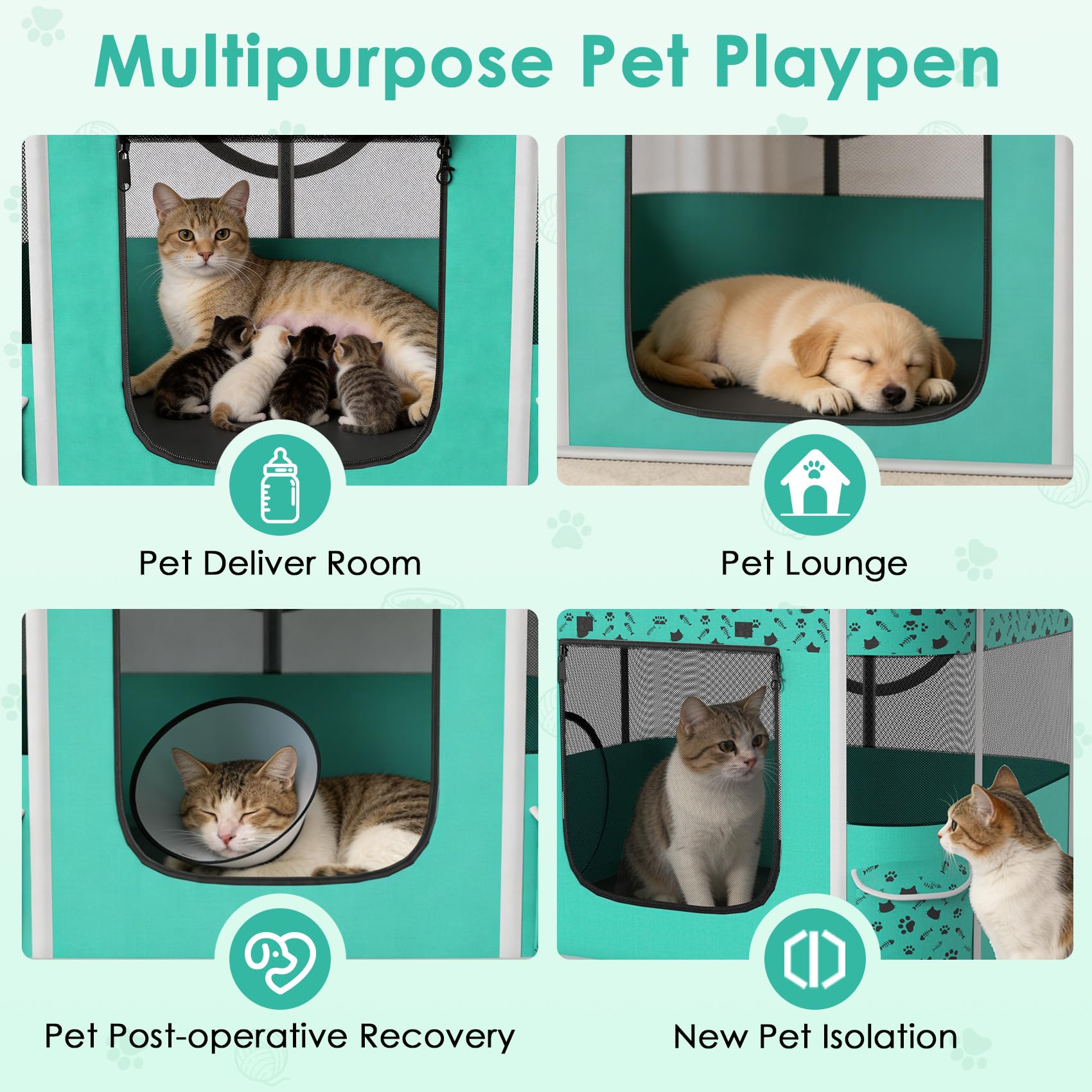 PETIMBER Utilisation polyvalente intérieure et extérieure pour animaux.