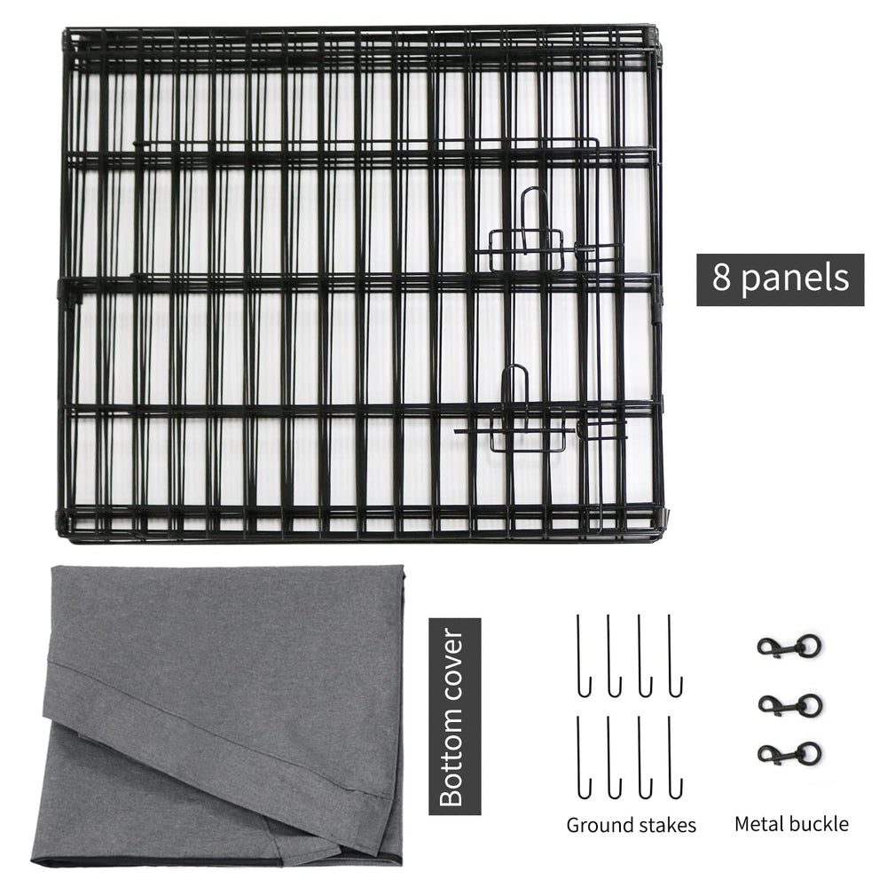 PETIME enclos chien, utilisable en interieur et exterieur.