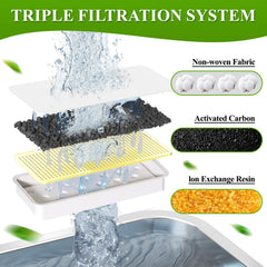 PETIMI filtration-quadruple-systeme: réduction des odeurs et particules dans l'eau.