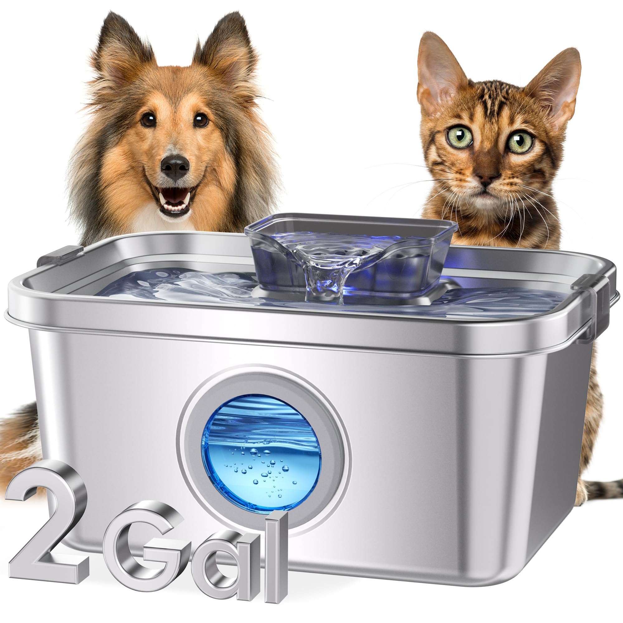 Petimi fontaine eau chien capacite-7-6-litres: hydratation pratique et durable.