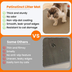 Couche inférieure étanche Petinstinct empêche les fuites et protège le plancher.