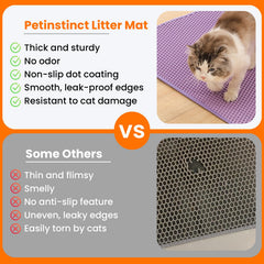 Nettoyage rapide avec le tapis Petinstinct et réutilisation sans effort.