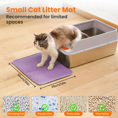 Petinstinct Tapis Litière Chat anti trace capte les particules a la sortie du bac.