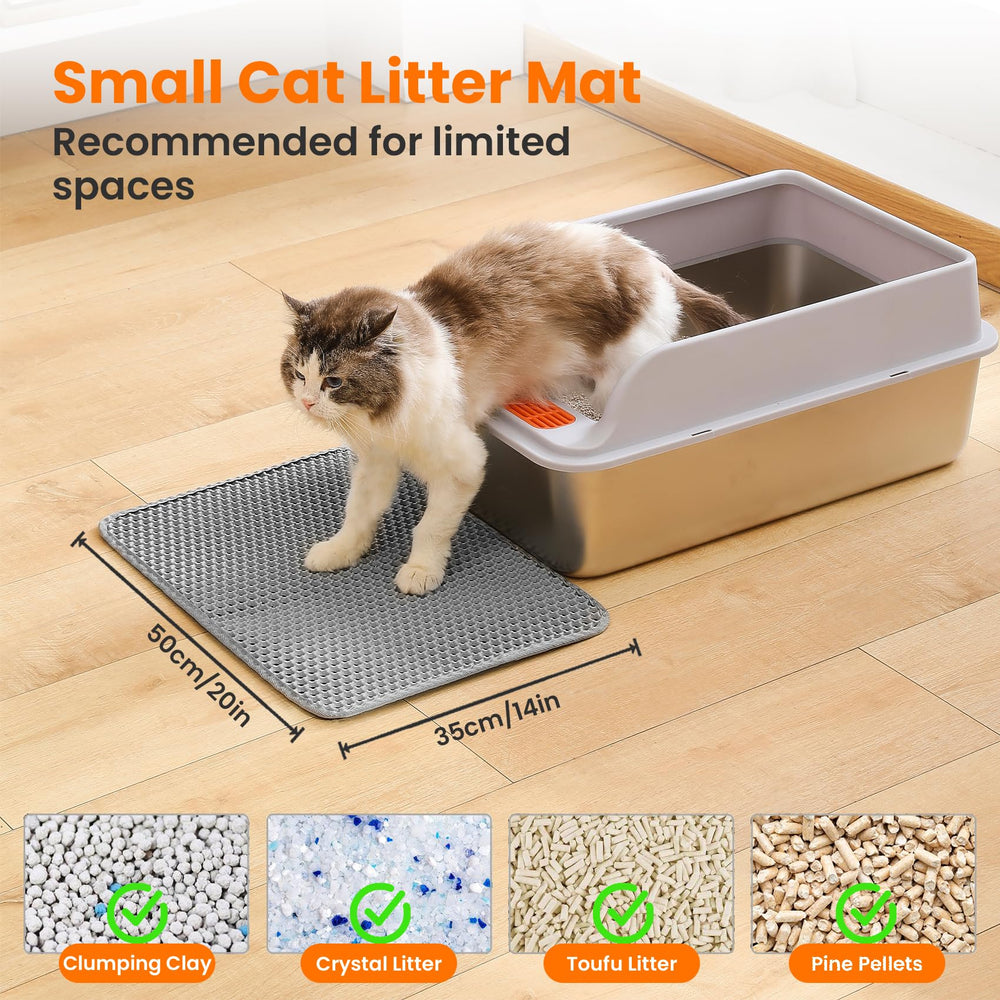 Petinstinct tapis litiere chat Anti-Tracking aide a limiter les poussières