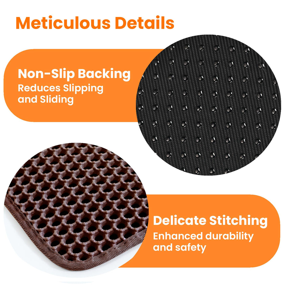 Petinstinct tapis-litiere chat gamelles: peut servir sous les gamelles pour la propreté.