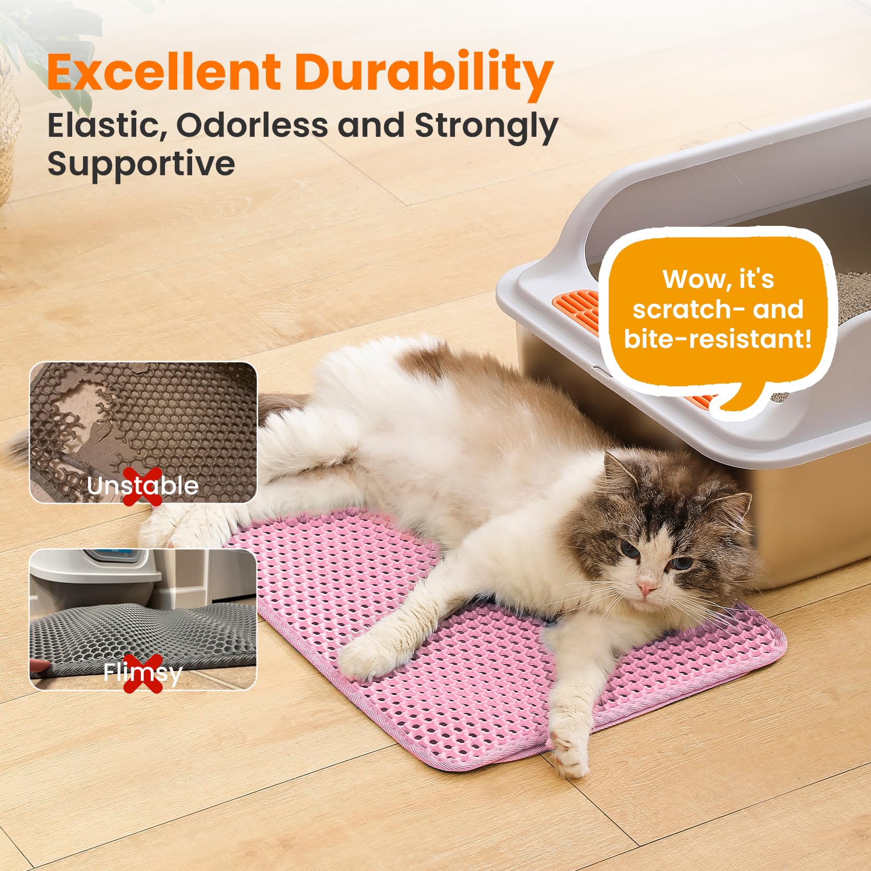 Tapis Petinstinct facile à nettoyer, rinçage rapide et entretien.