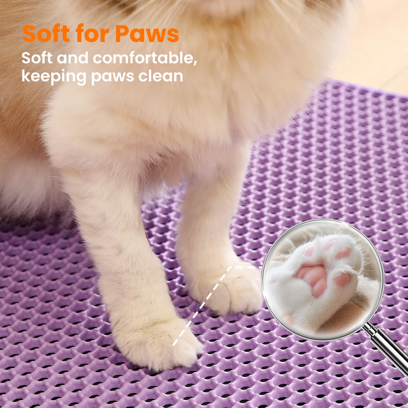 Petinstinct Tapis Litière Chat nettoyage facile rinçage rapide ou aspirateur.
