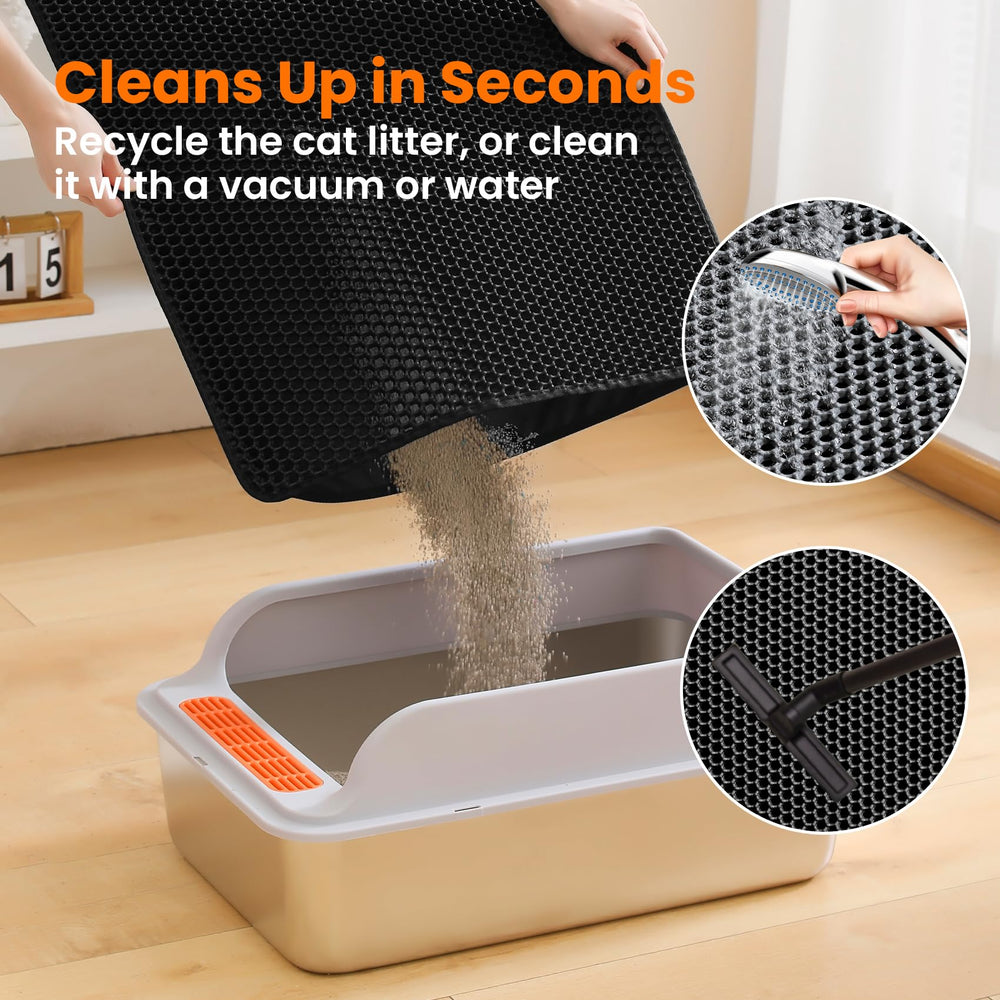 Petinstinct Tapis Litière XL — lavage facile et rapide