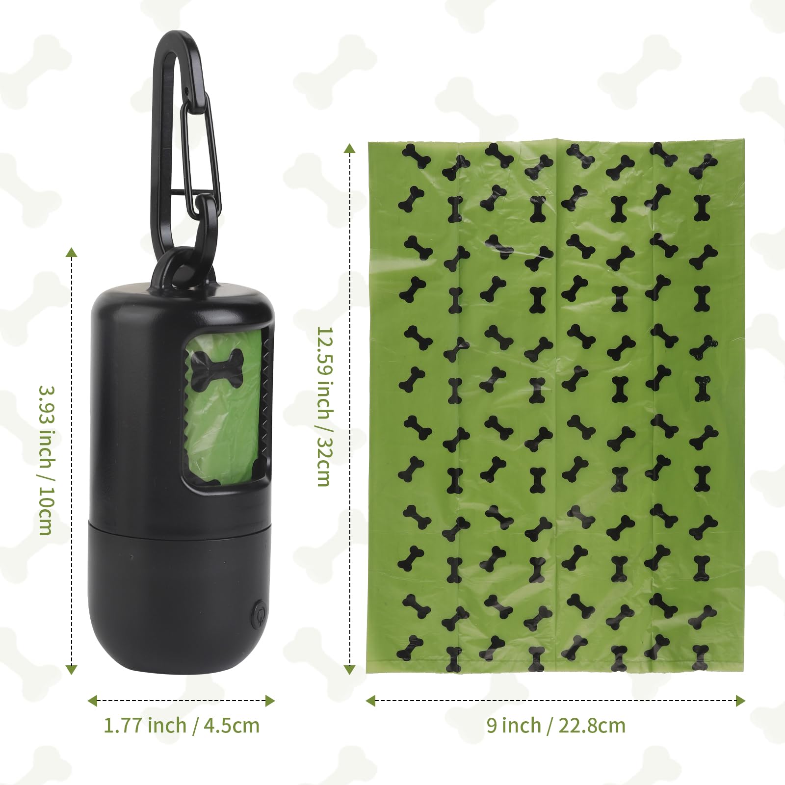 PetIsay support pour sacs pour chien, clip d attache pratique.