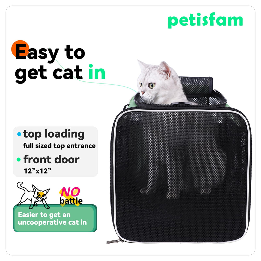 Porteur petisfam pour chat moyen offrant espace et aération