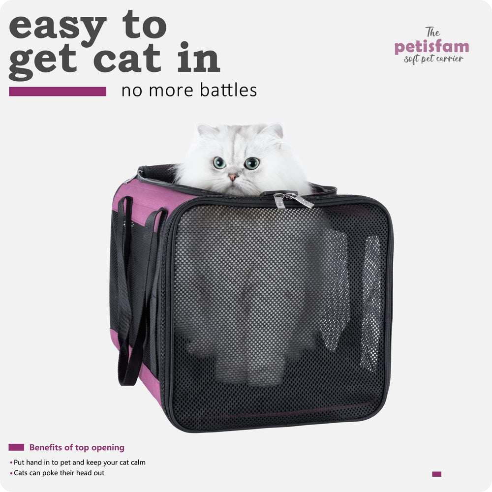 Porte-chat Petisfam pour deux chats, transport sûr et pratique.