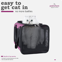 Porte-chat Petisfam pour deux chats, transport sûr et pratique.
