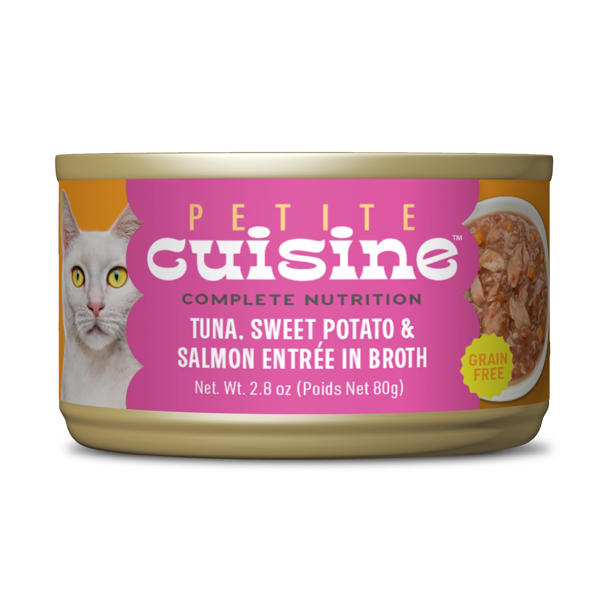 Petite Cuisine – thon-saumon-bouillon: repas humide riche en protéines.