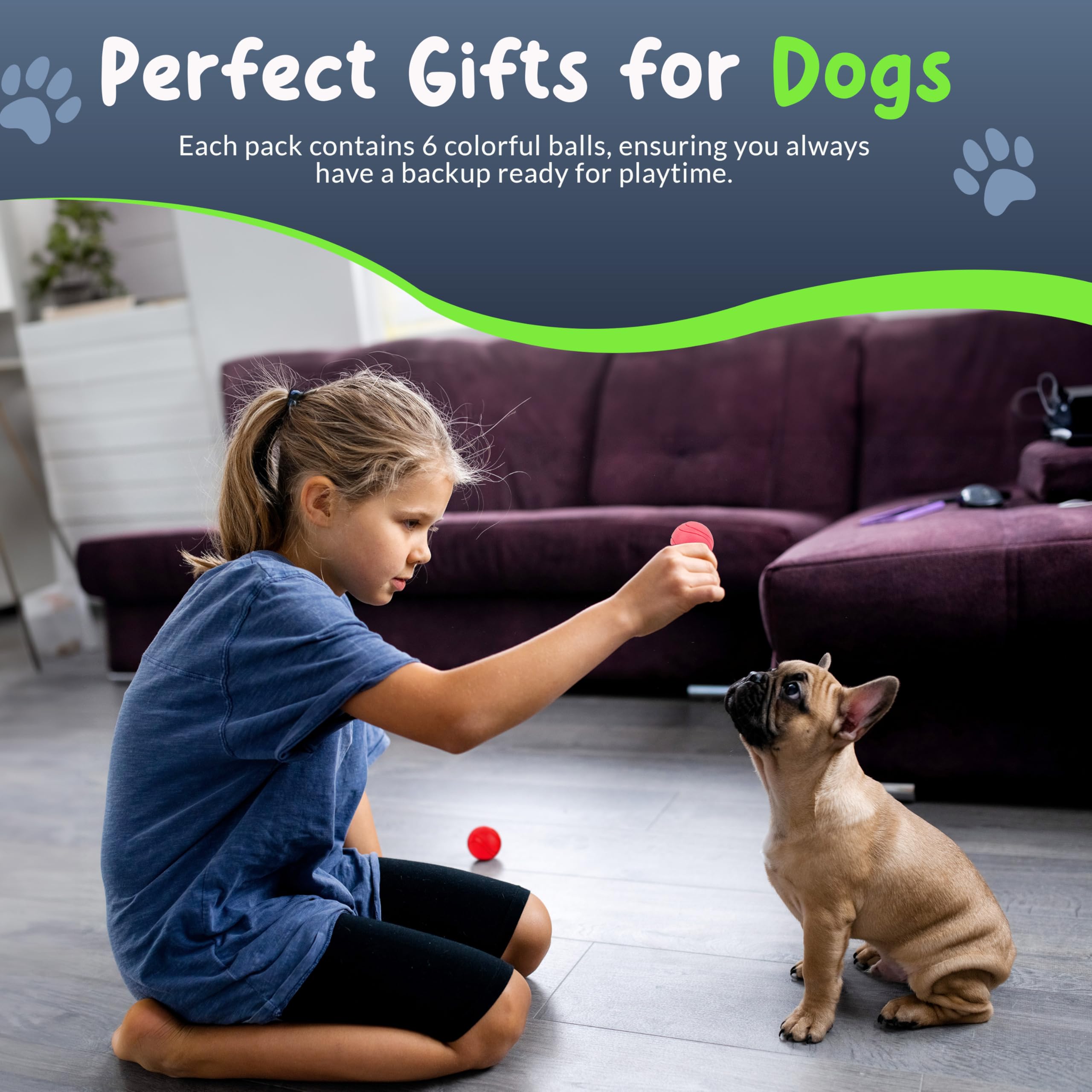 Balle avec sifflet Petite Paws SuperFetch amuse le chien.