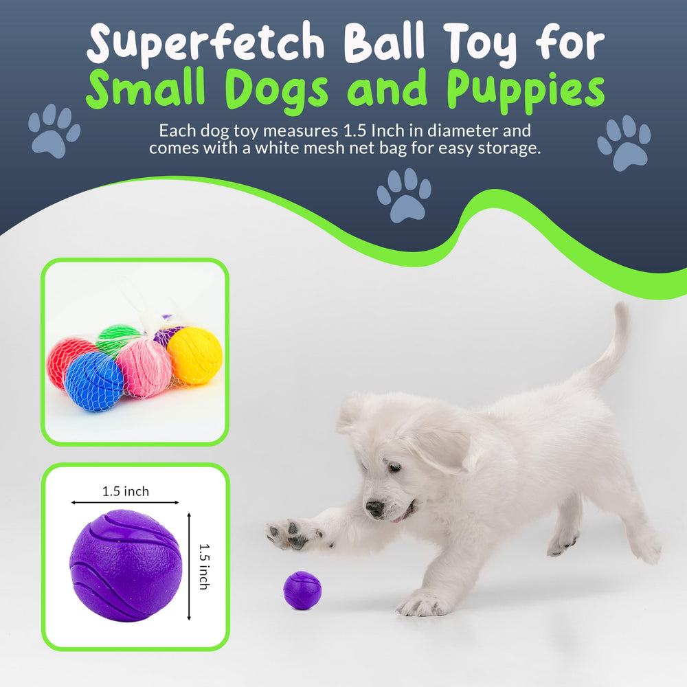 Petite Paws SuperFetch balle bleue, stimule l’attention et l’amusement.