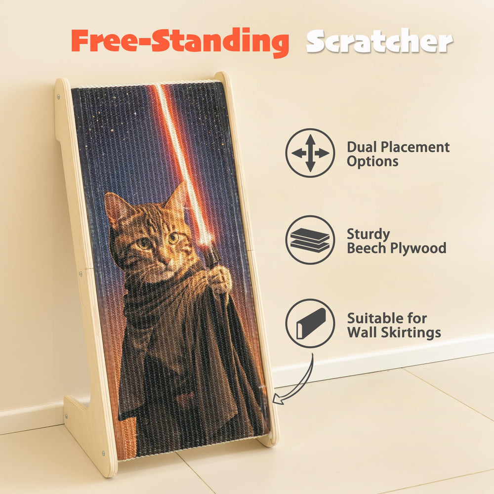 PETKARAY Art Cat Scratcher protège les meubles: détourne les griffes loin des canapés.