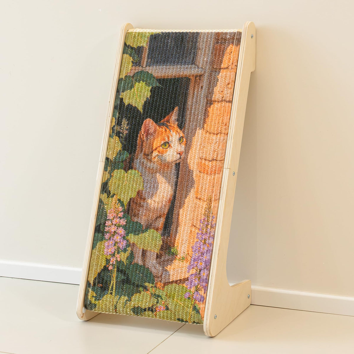 PETKARAY griffoir-art chat en sisal, rampe pour griffes et jeu.