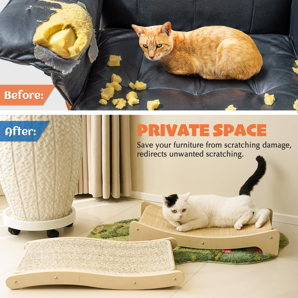 PETKARAY assemblage-facile-bois-chat: montage rapide sans outil