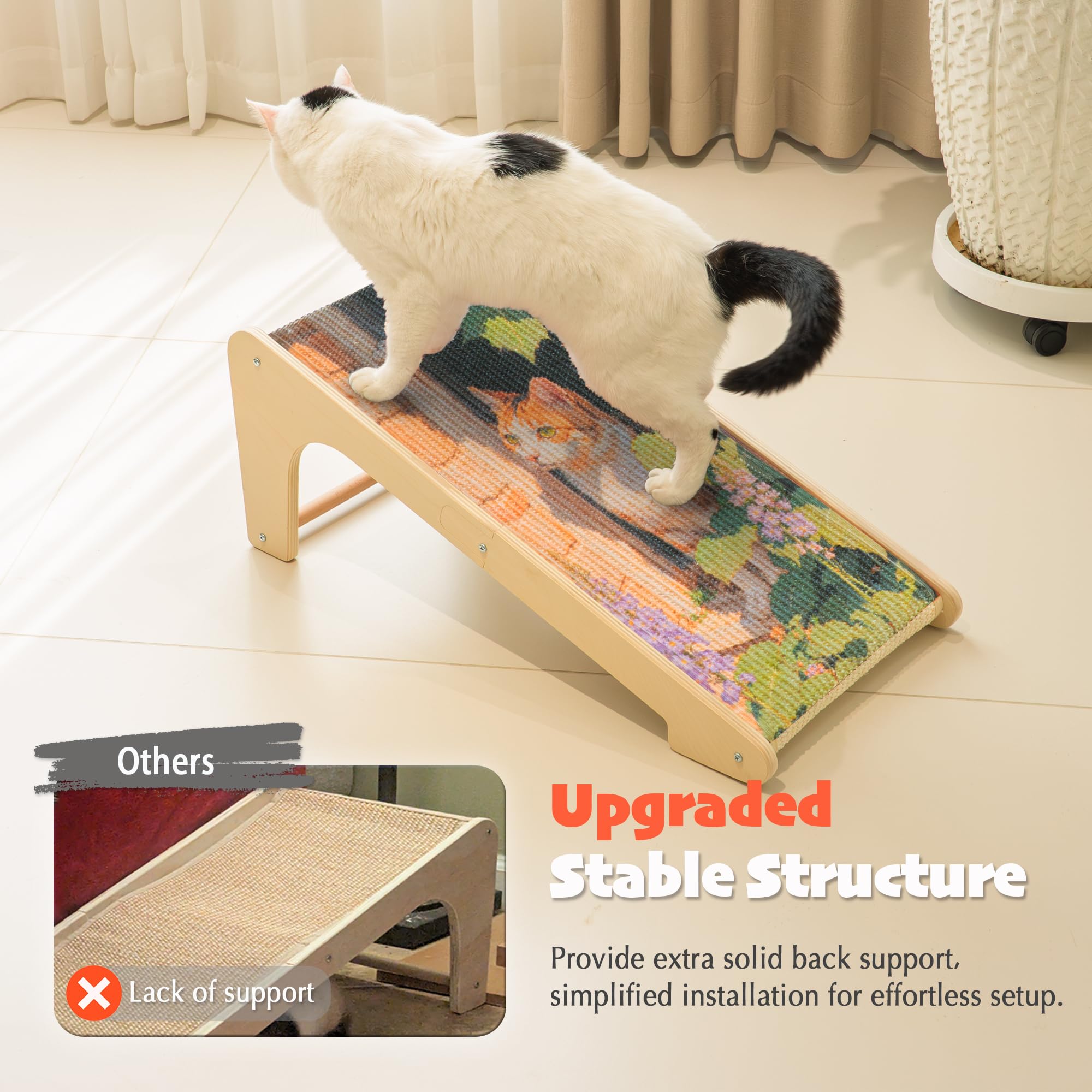 PETKARAY base en bois robuste, soutien fiable et assemblage facile.