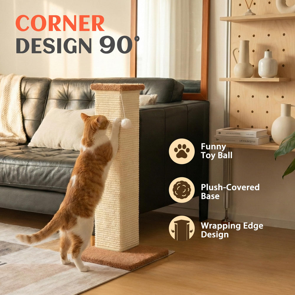 PETKARAY base bois solide: stabilité accrue pour les chats et le canapé.