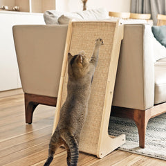 PetKARAY chat-grattoir-sisal-rampe-sol: grattage naturel et stimulation du chat au sol.