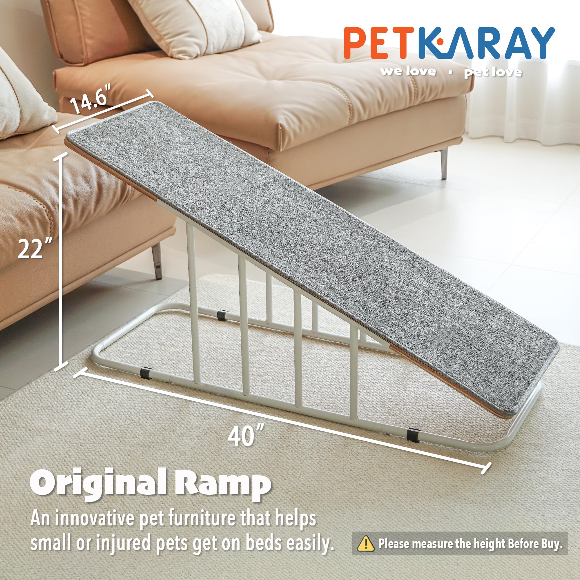 PETKARAY Escalier pour chien pour canapé, sécurité et confort au quotidien.