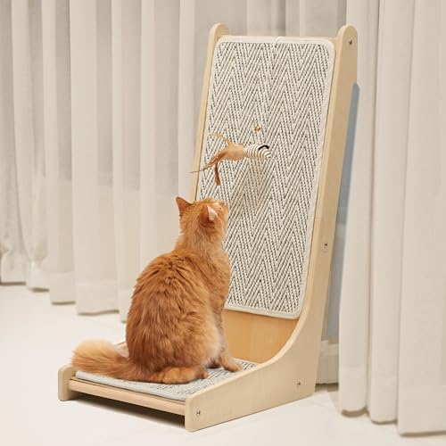 PETKARAY grattoir-chat angle 105 degrés pour un grattage confortable.