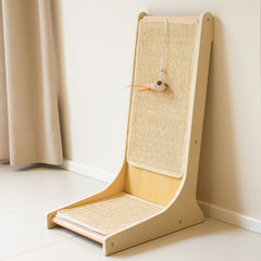 PETKARAY grattoir sisal vertical 105° pour griffage confortable
