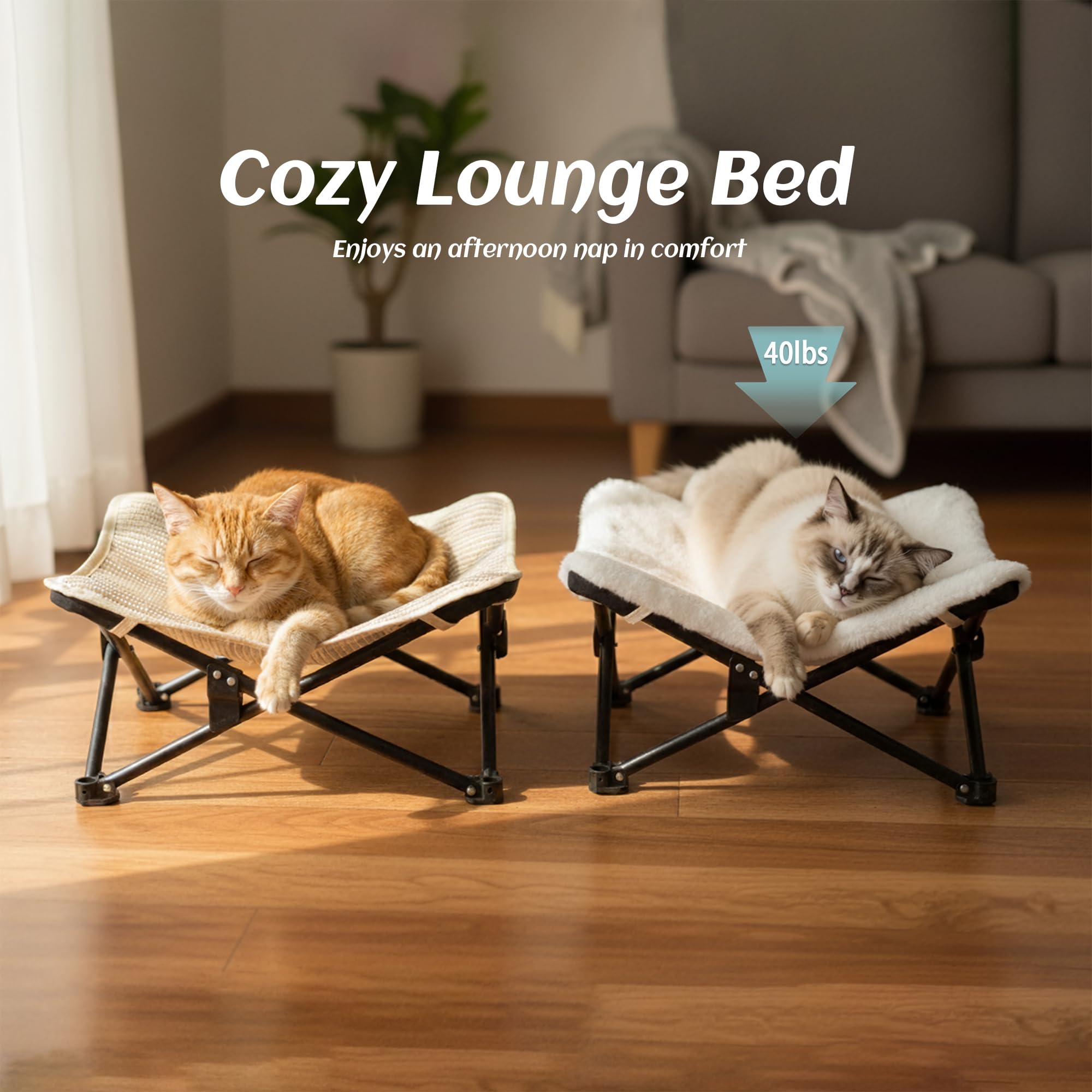 PETKARAY hamac-sisal stimule le griffage naturel du chat avec douceur.