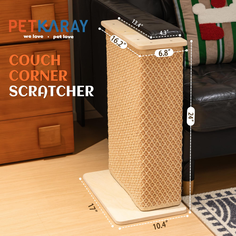 PETKARAY protecteur canapé en sisal: redirige les griffades loin du mobilier.
