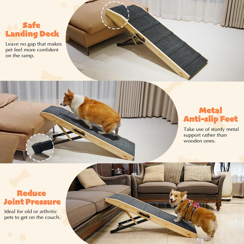 Structure bois PETKARAY solide, convient pour chiens lourds et robustes.