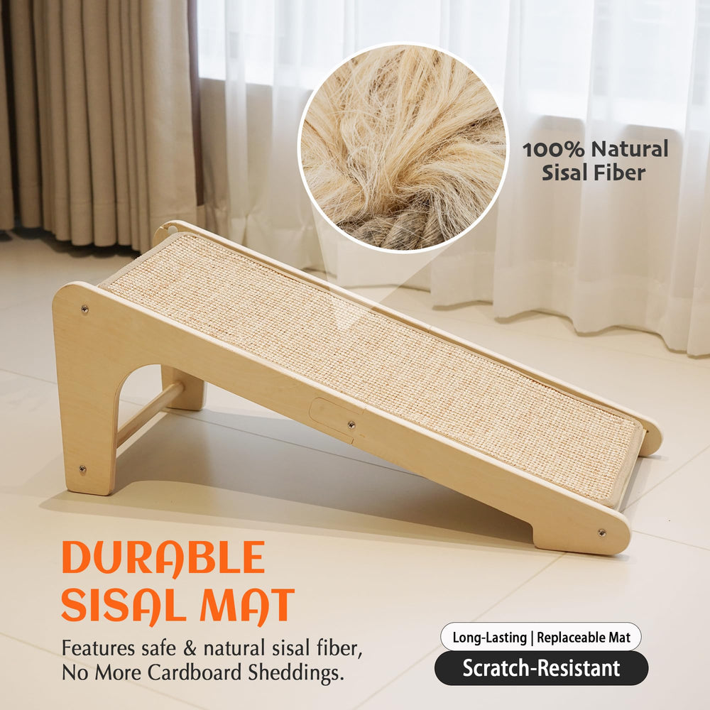 PetKARAY tapis-sisal-grattoir-naturel: surface robuste pour griffage durable.