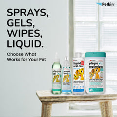 Gel Petkin contient bicarbonate de soude pour éclaircir les dents.