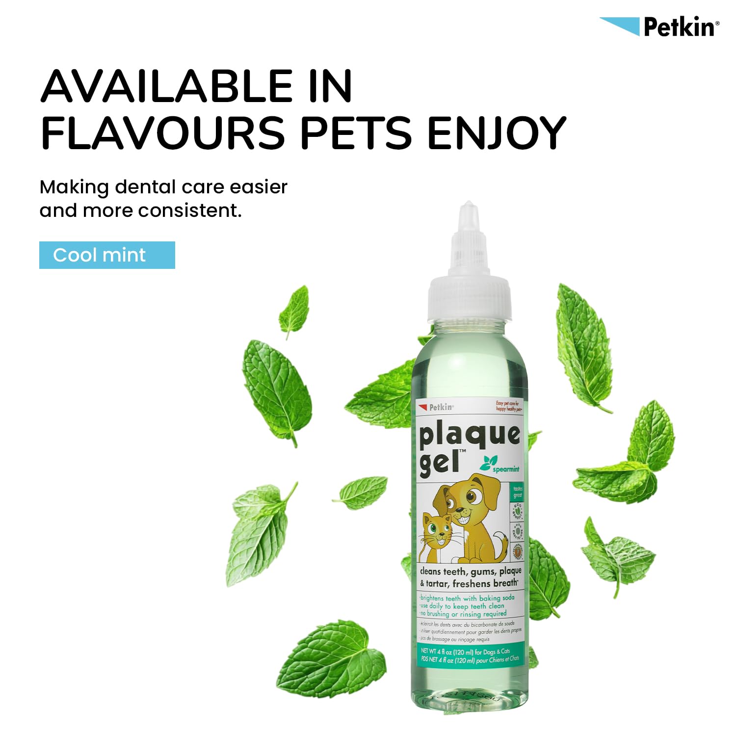 Blanchiment doux des dents avec le Gel Petkin.
