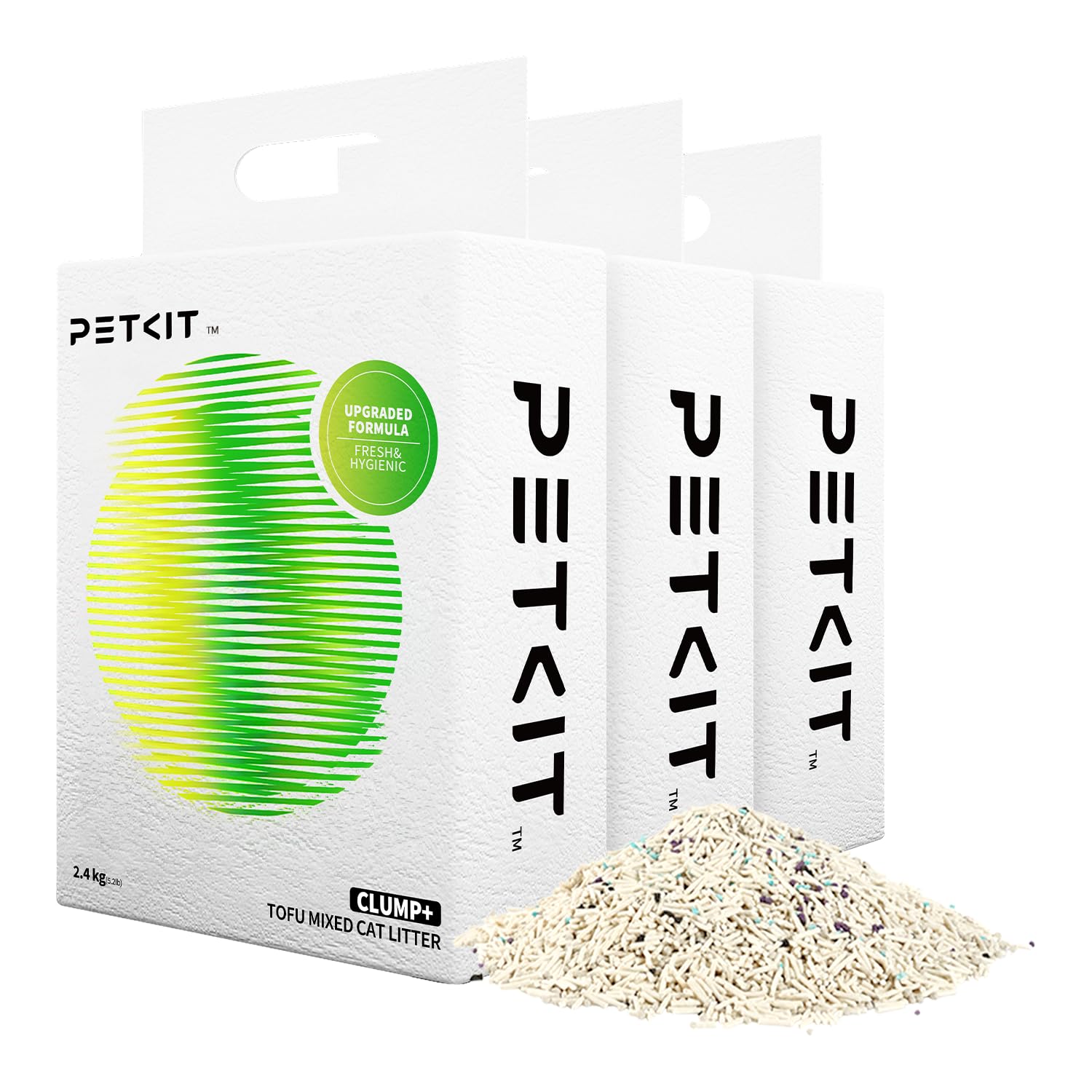 PETKIT ClumpPlus tofu-bentonite: melange efficace pour absorption rapide
