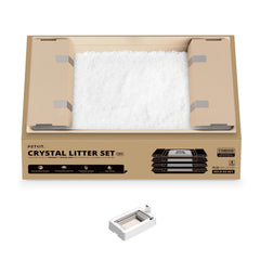 PETKIT Crystal Litter avec Bac, compatibilité Purobot Duo pour une installation rapide.