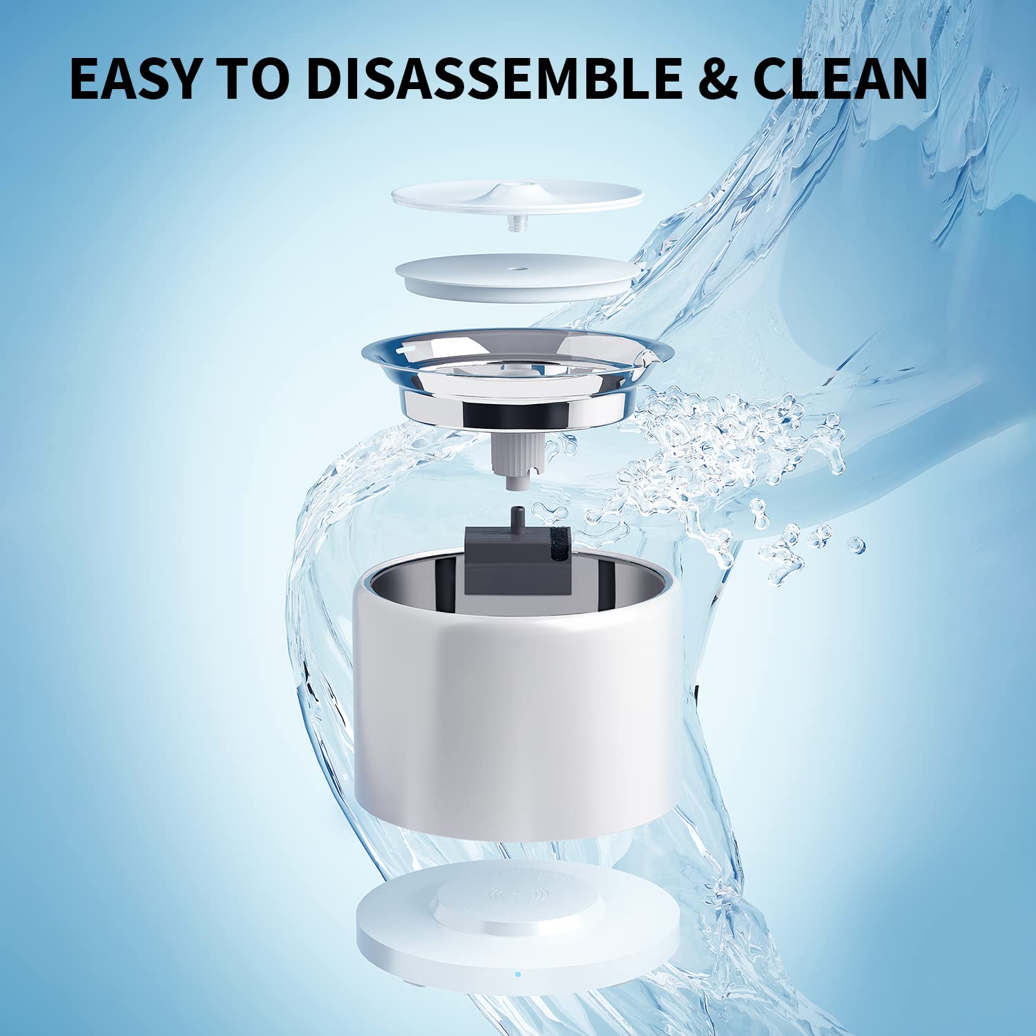 PETKIT Eversweet 3 Pro – Capacité 1,6 L idéale pour 1 à 2 chats.