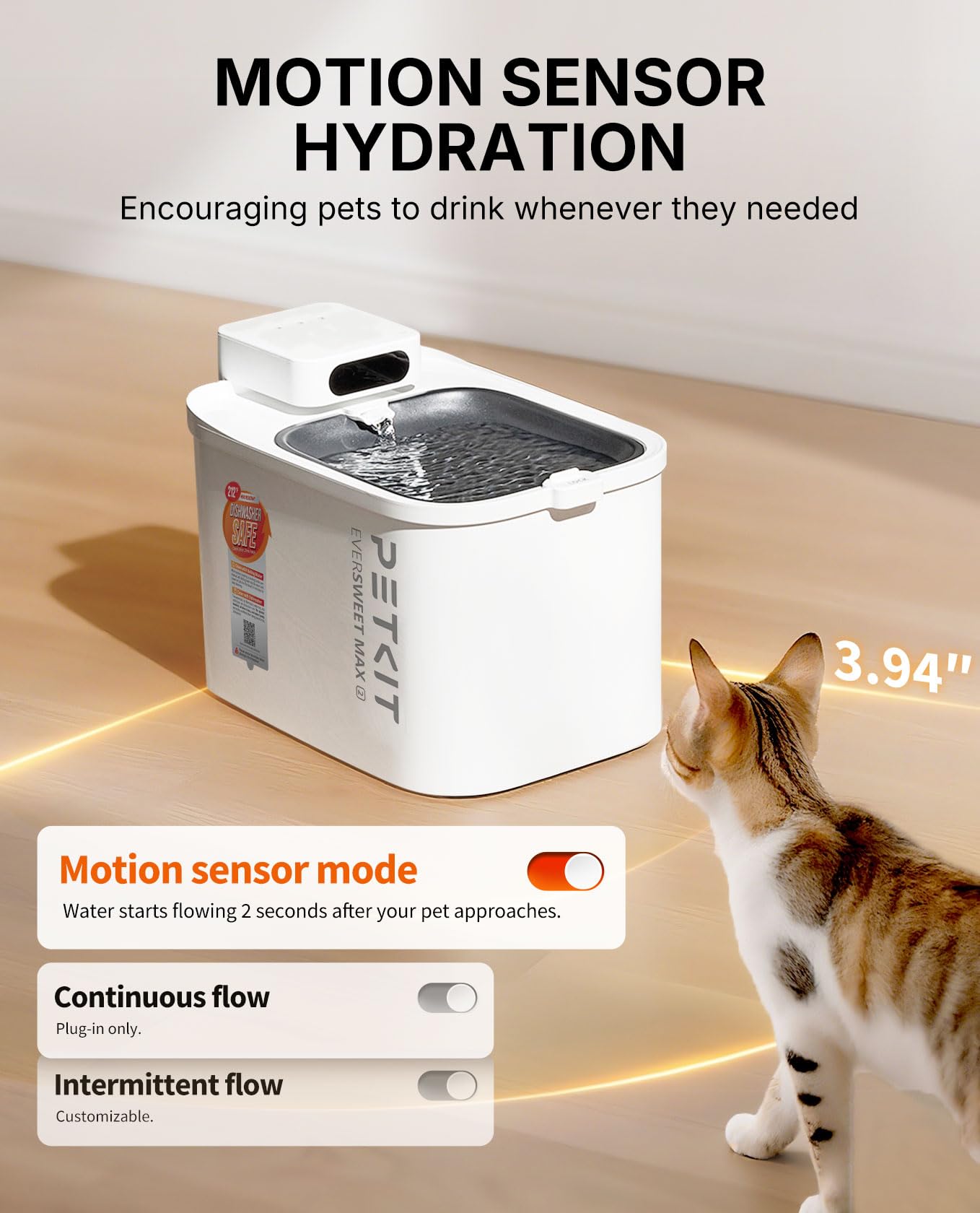 PETKIT filtration multi-couches, eau plus propre.