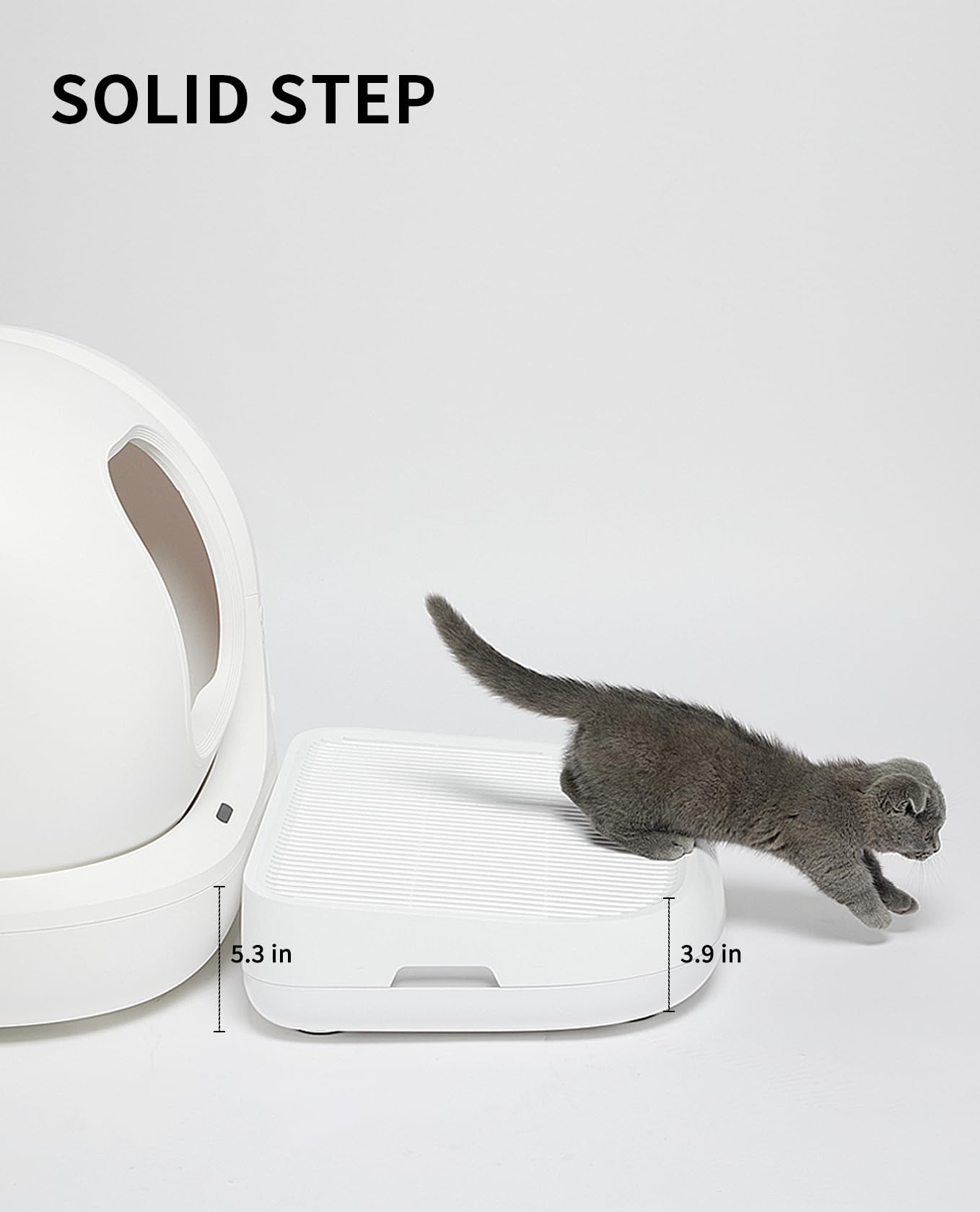 PETKIT PuraMax 2 rampe-litière surface antidérapante.