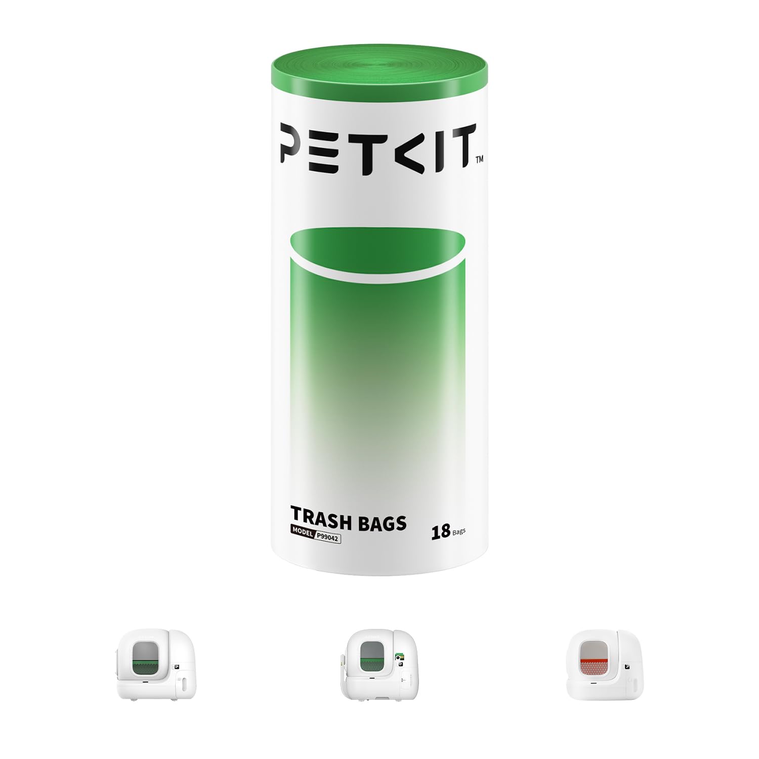 Sacs PETKIT Puramax 2, rouleau 18, pour boîte auto-nettoyante fiable.