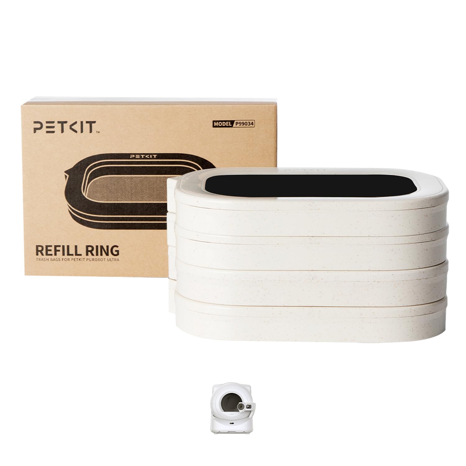 PETKIT Purobot Ultra – anneaux-de-recharge: pratique et fiable pour auto-emballage