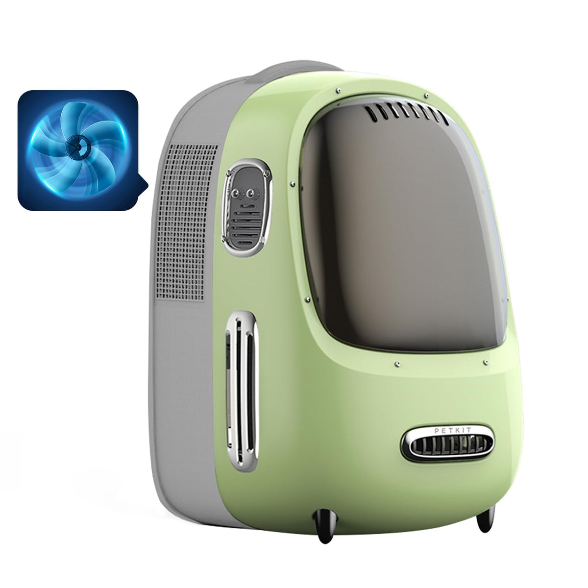 PETKIT sac chat vue generale pour trajets confortables et securisés.