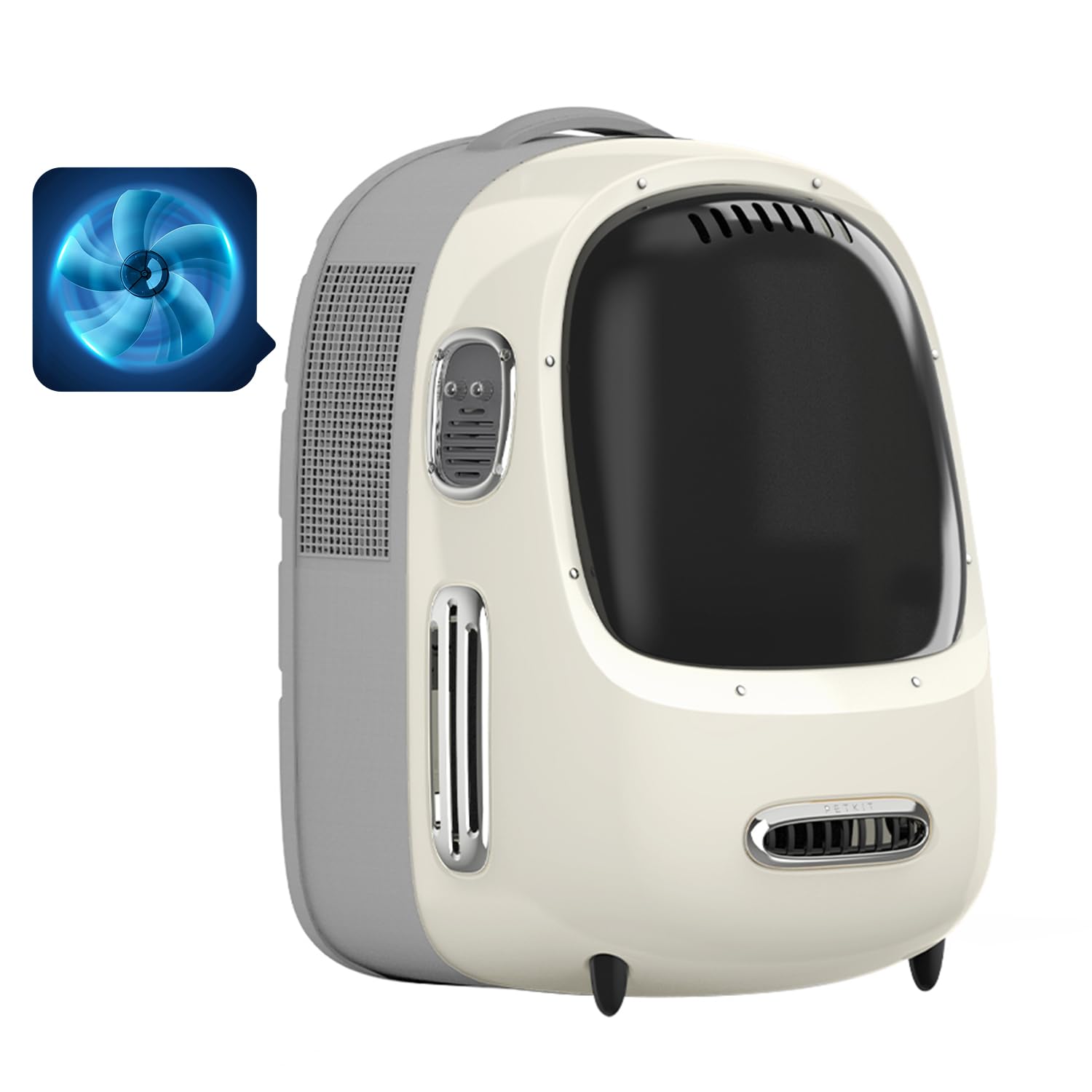 PETKIT sac dos chat avec ventilateur intégré pour circulation d'air agréable