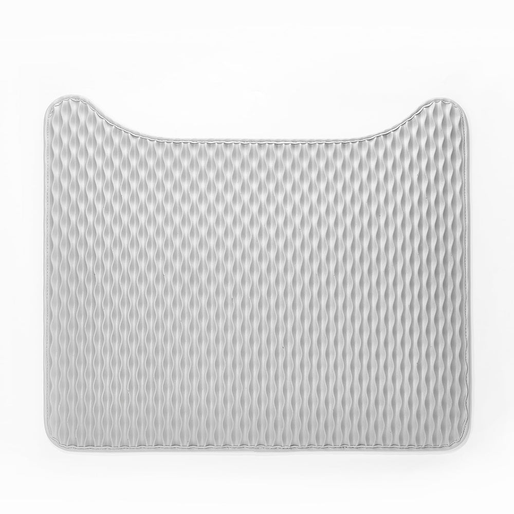 Tapis PETKIT antidérapant pour bac à litière, retient les grains et évite les glissements.