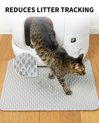 Tapis PETKIT imperméable pour litière, protège le sol des éclaboussures.