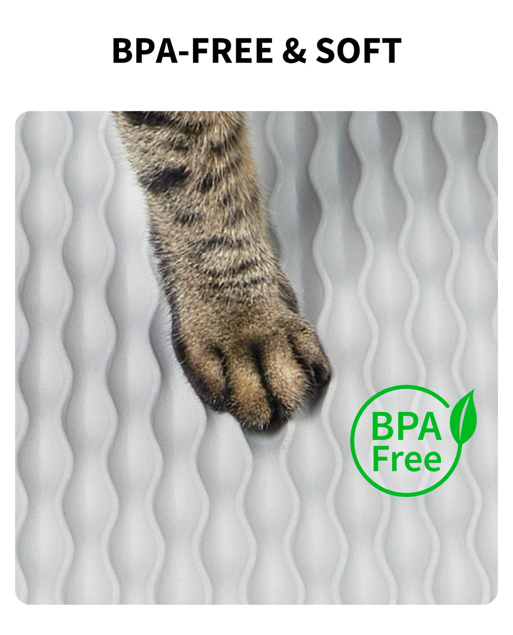 Tapis PETKIT zone-capteur: stabilité et sécurité améliorées lors des cycles automatiques.