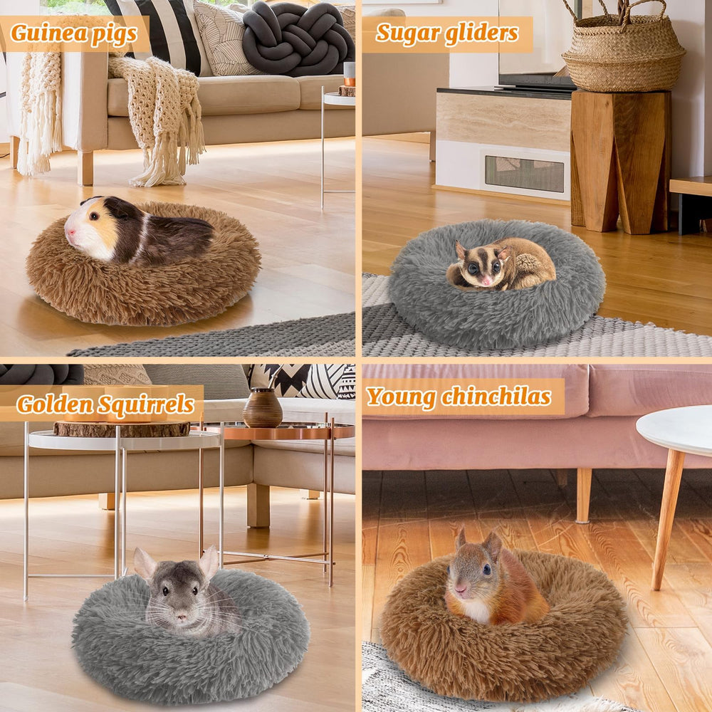 PETKNOWS design marron gris, facile à intégrer à la cage.