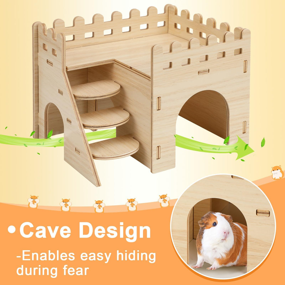 Bois naturel PetKnows: havre confortable pour petit animal