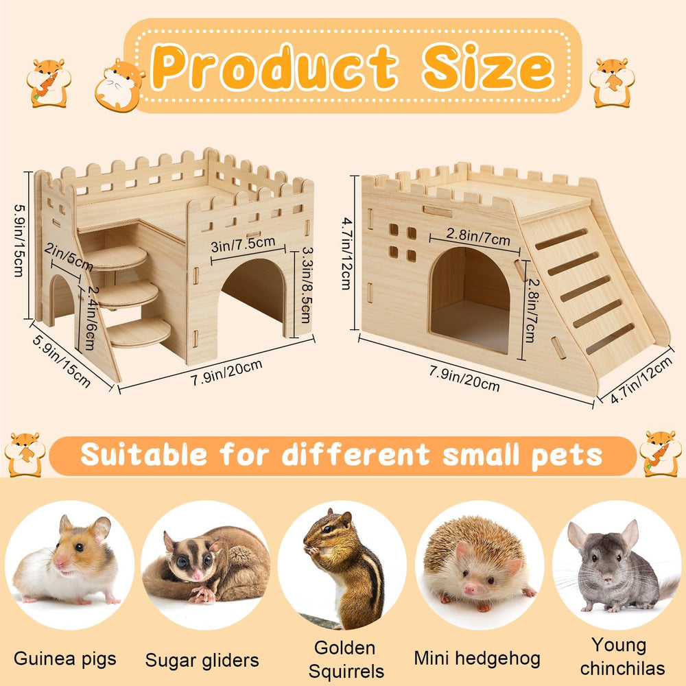 PetKnows cachettes etages interieurs: refuges variés pour hamster
